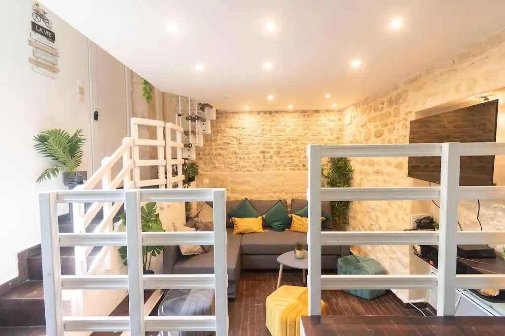 Duplex Parisien En Face Metro13 Lägenhet Paris